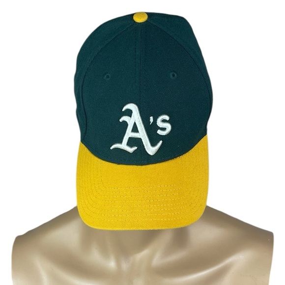NEW New Era Genuine Merchandise 39 thirty Oakland A’s Fitted Team Hat M/L - Picture 1 of 4
